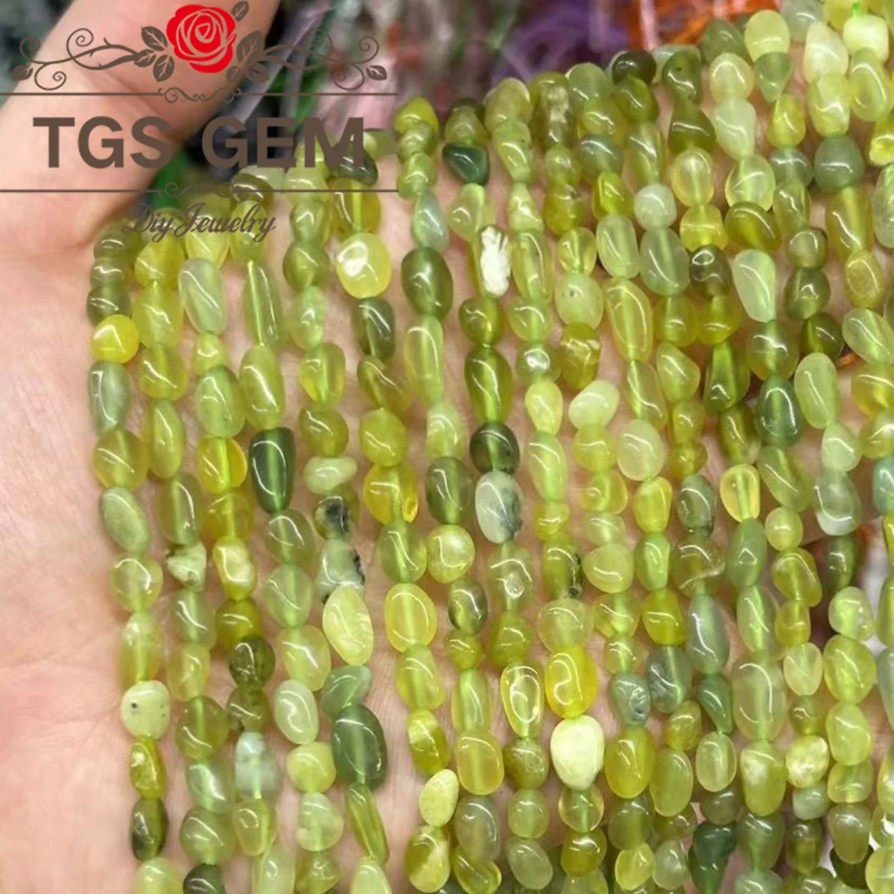 

Factory direct 6-8mm Natural New Mountain Jadesmall irregular gemstone fragments jewelry beads DIY bracelet accessories