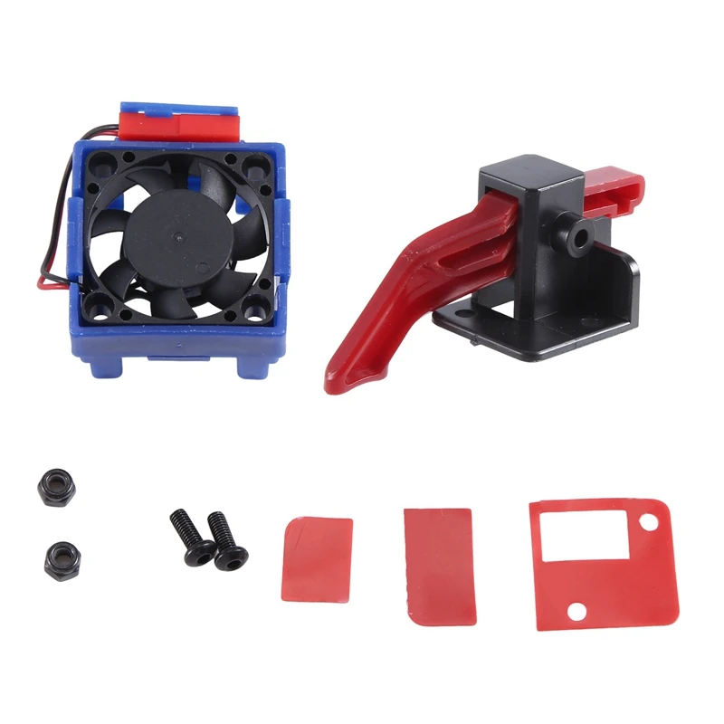 XL-3S Velineon ESC VXL-3 3S Охлаждающий вентилятор с радиатором и переключателем сброса, как показано для деталей Traxxas Bandit Rustler Slash 2WD/4X4 VXL