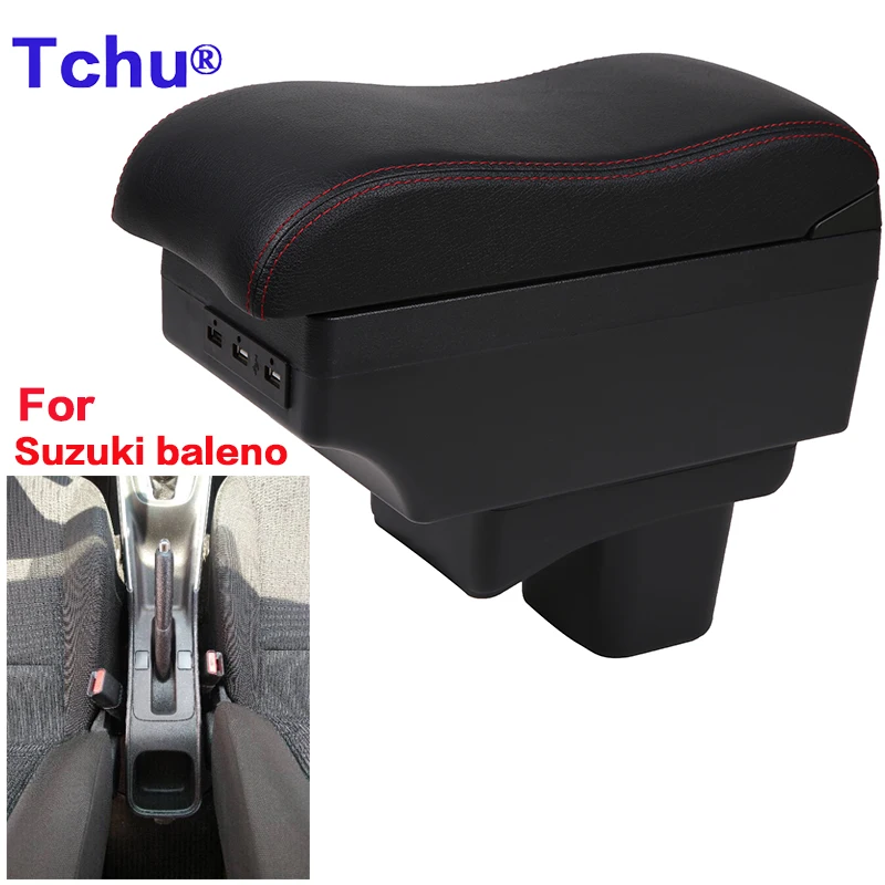 

For Suzuki baleno armrest box 2017 2018 2019 2020 For Suzuki baleno car armrest box Internal modification USB Ashtray