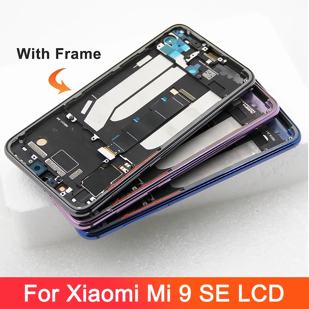 100% New Display For Xiaomi Mi 9 SE LCD Screen Replacement With Frame 10 Touch Display For Xiaomi Mi9 SE Mi 9SE M1903F2G LCD