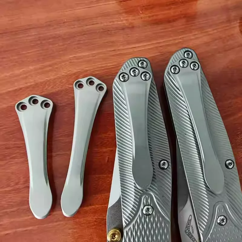 Clip de bolsillo de aleación de titanio, 1 pieza, para cuchillos Benchmade 533.535.556.551.940.943.945, accesorios DIY