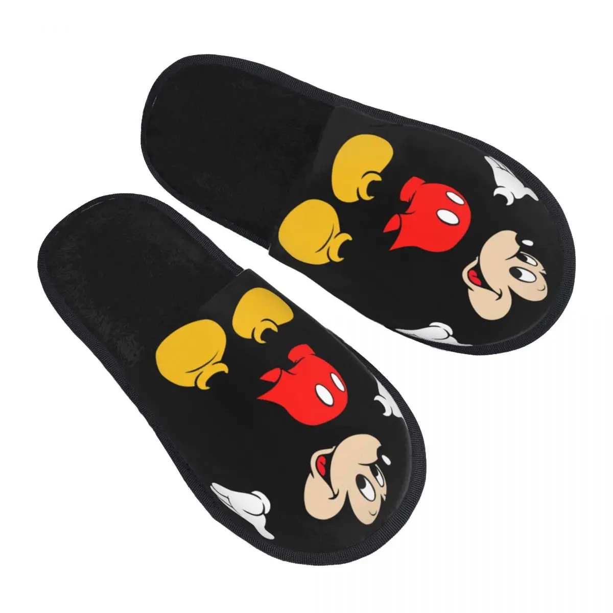 Mickey Mouse Cartoon Animation Tv Cozy Scuff With Memory Foam Slippers Women Spa House Shoes