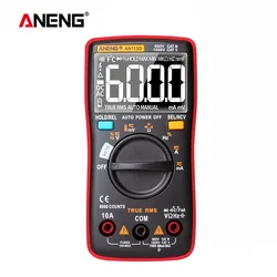 ANENG AN113D Digital Multimeter 6000 Counts AC DC Voltage Current Detector True RMS Auto Ranging LCD Meters Household Portable