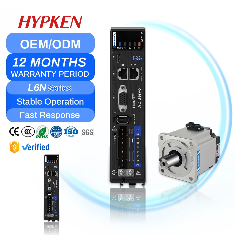 

Hypken Brushless DC HL Sewing Machine Kit CNC Servo Motor for Valve Actuator Enclosed 3000rpm Speed 1kw Sewing Machine Supplier
