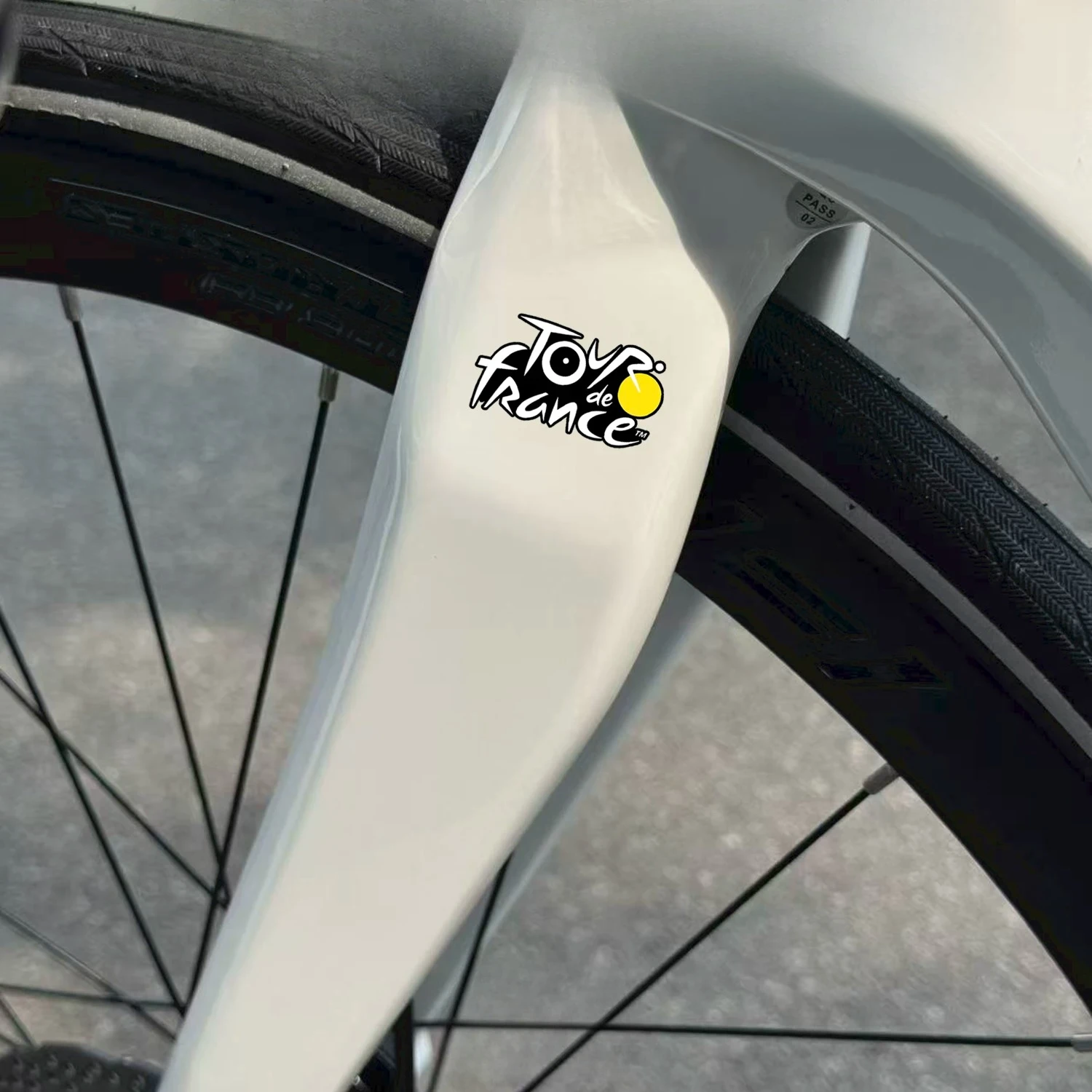 2 Pcs Bike Race Logo Stickers, Waterproof Decals for Bike Frame & Helmet