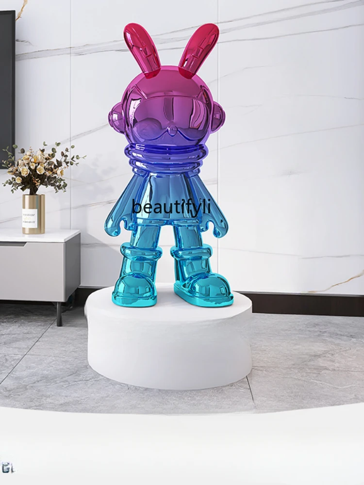 Creative Spaceman Astronaut Large Floor Ornaments Hallway Modern Light Luxury Home Decorations