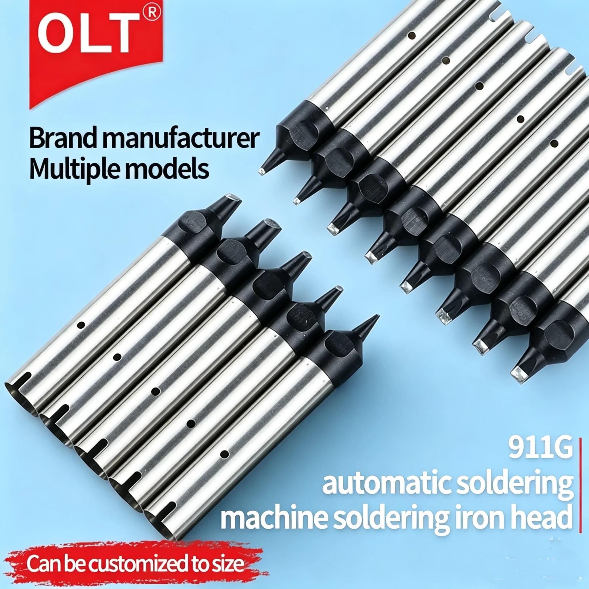 OLT 911G DV2 Automatic Soldering Soldering Iron Tip 16DV2 20DV2 24DV2 30DV2 40DV2 For Quick 9233 Solder Welding Machine PCB