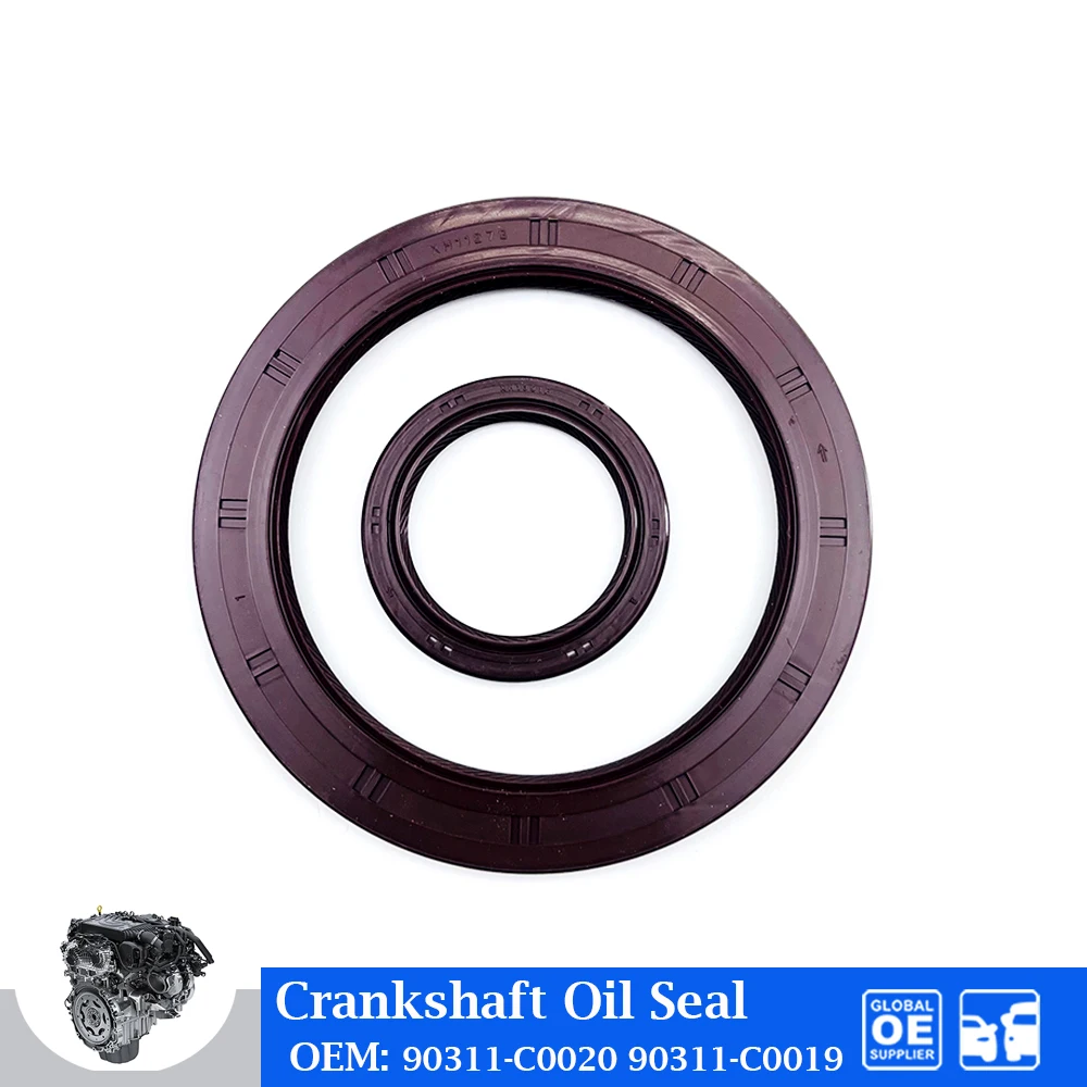 Engine Crankshaft  Front Rear Oil Seal For Toyota Vios  Yaris 1.5L 4NR 5NR 6NR 7NR 9NR Car Accessories 90311-C0020 90311-C0019