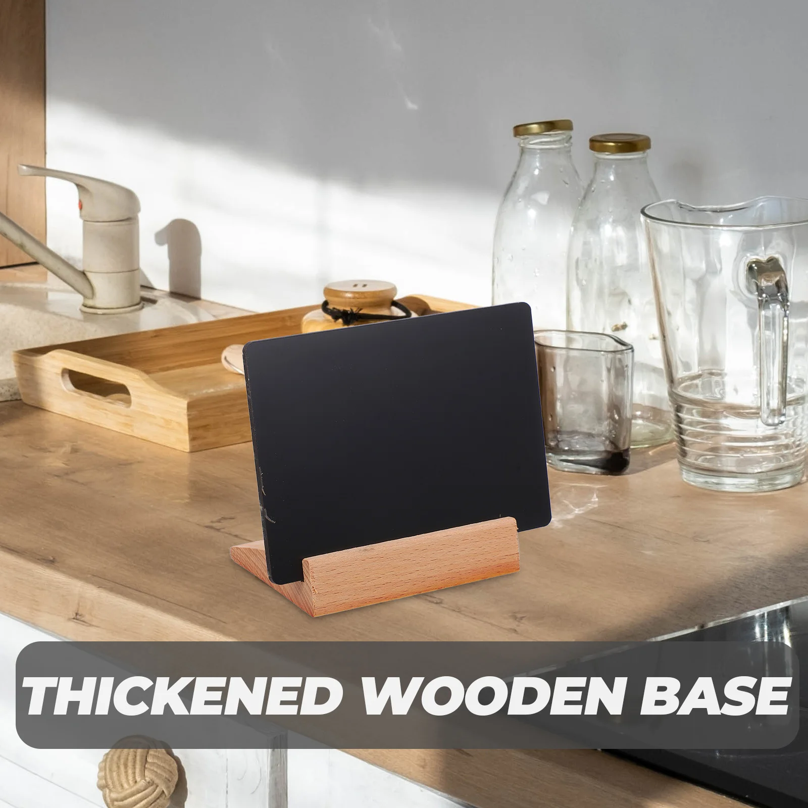 1 set Small Chalkboard Sign Tabletop Desktop Memo Board Erasable Writing Surface For Cafe Wedding Store Display Blackboard