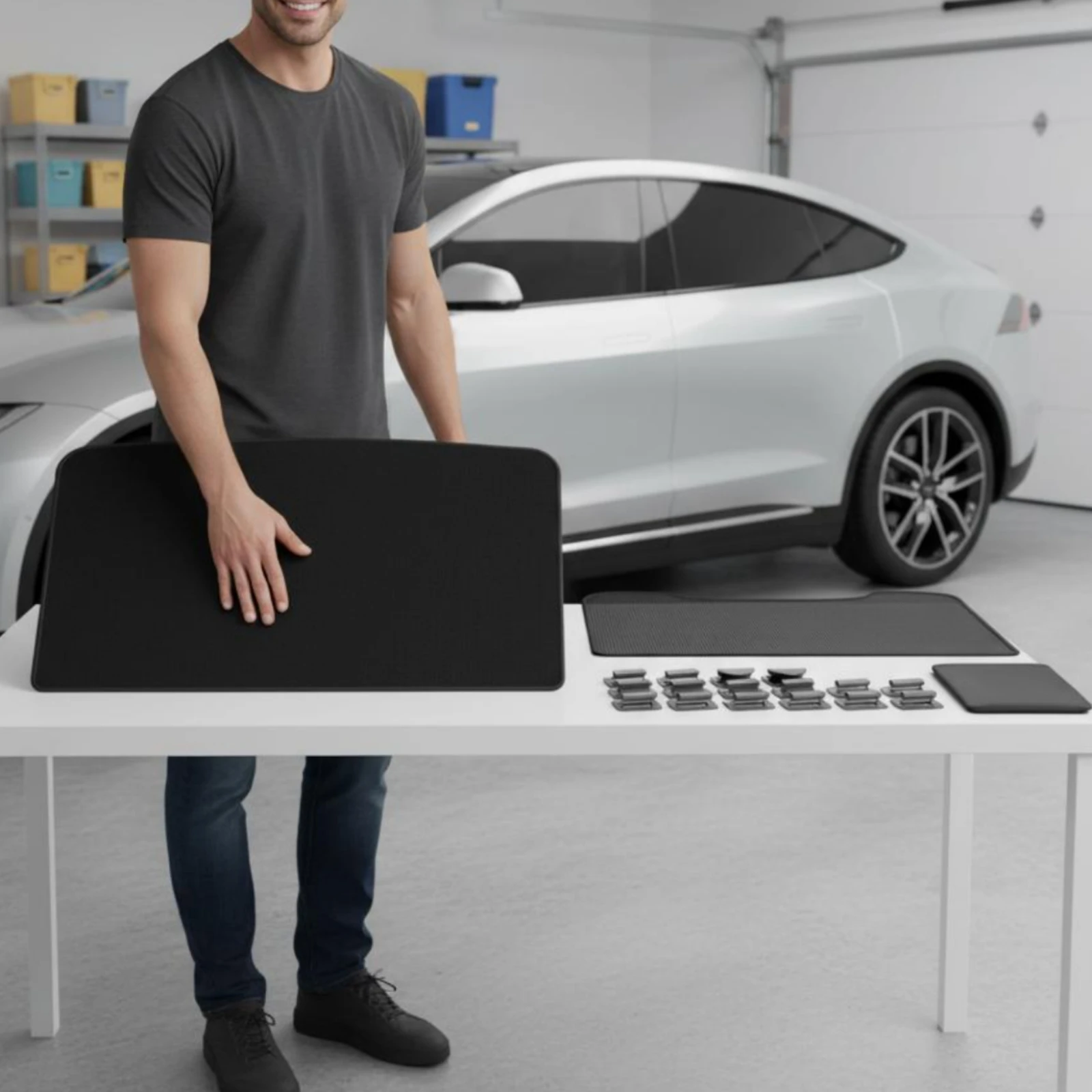 

Sunroof Shade Heat Insulation Roof Sunshade Car Moonroof Screen Protection Roof Sun Visor Light Blocking for Summer Driving