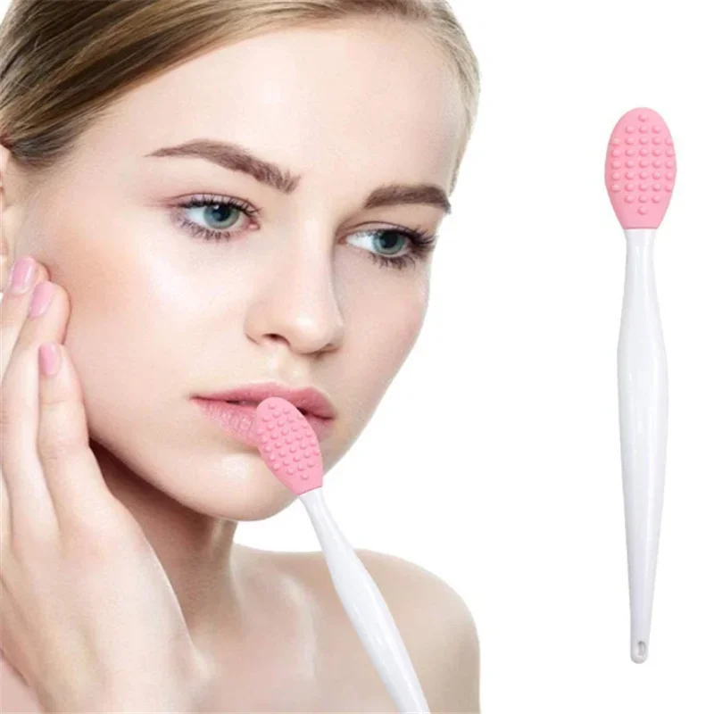 1PC Silicone Face Cleansing Brush Effective Nose Exfoliator Blackhead Acne Removal Soft Deep Cleaning Brush Face Care Tool