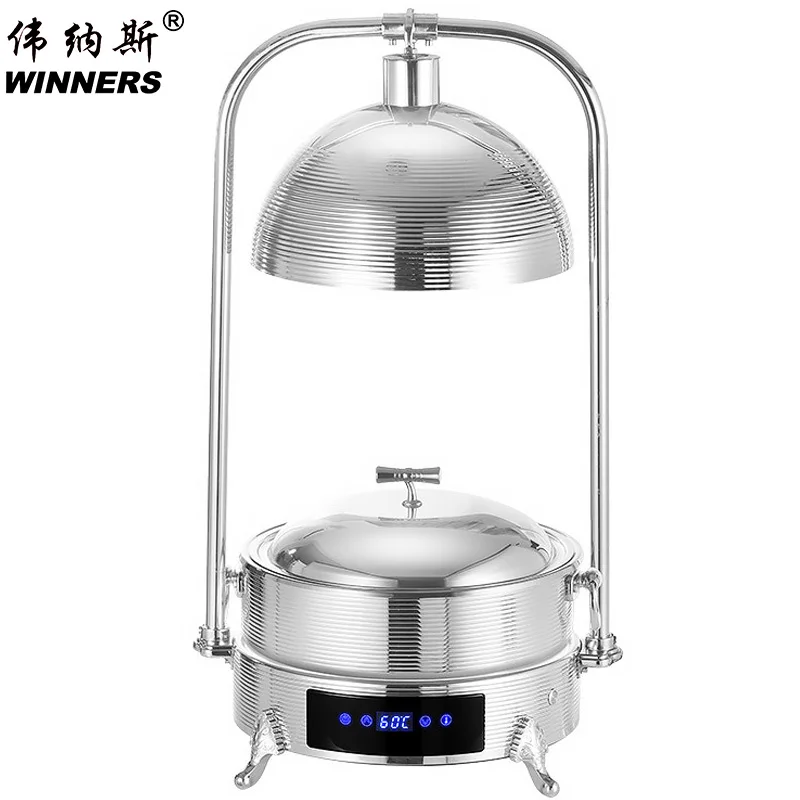 Lámparas de Calor para Buffet de Diseño Único, Platos Calentadores Eléctricos para Catering, Temperatura Ajustable