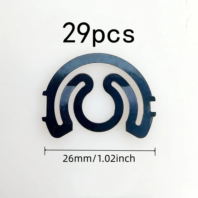 29 pcs 26mm Sewing Machine Bobbin Spring, Smooth Thread Feeding and Durable Elastic Metal, ideal for Tailor Shop Sewing