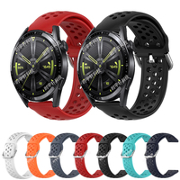 For Huawei GT 3 42mm 46mm Smart Accessories Strap 20mm 22mm Silicone Sport Band For Huawei Watch 3/GT 2 Pro Runner 2E Bracelet