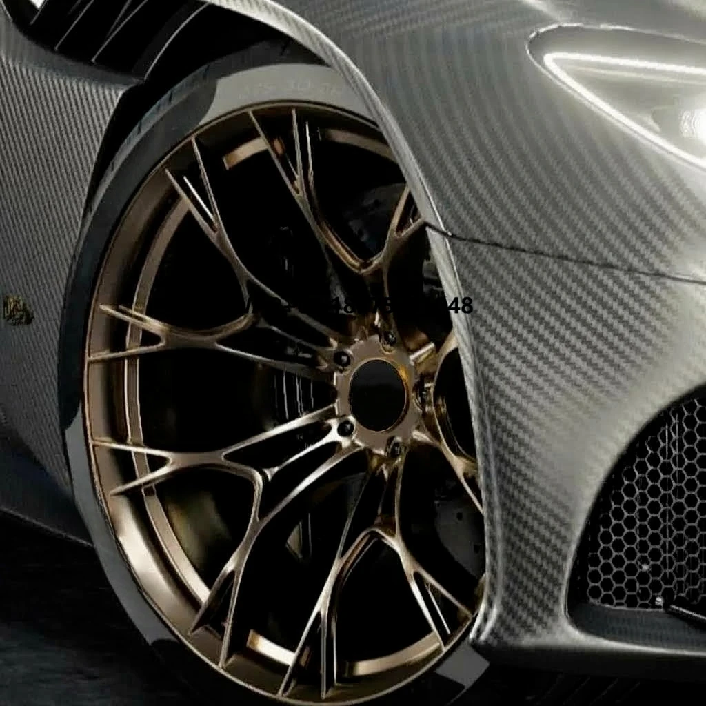 

Forged Wheels 5x114.3 5x120 5x112 Aluminum Alloy Rims 18 19 20 21 22inch Deep Concave Gold Suitable for Modification Upgrade