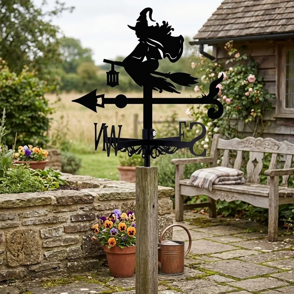 For Outdoor Iron Directional Indicator Suitable for Courtyard Lawn or Patio with Silhouette and Balanced Proportions