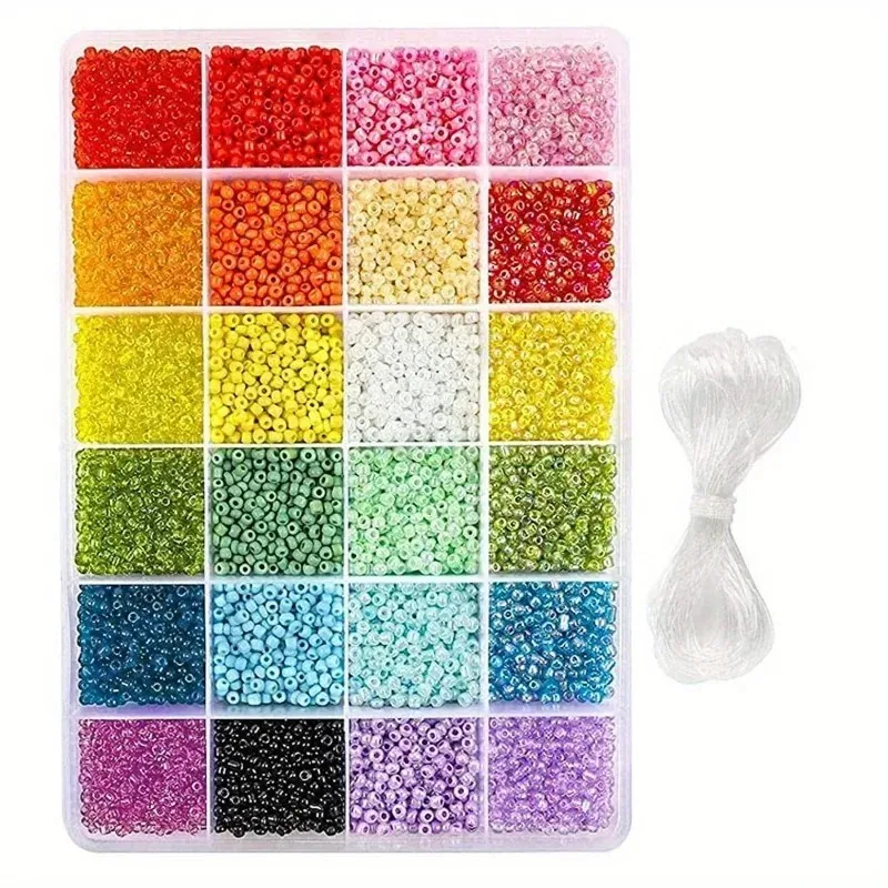 handmade jewelry diy bead set glass rice beads with baked paint soft clay letter beads bracelet craft handmade jewelry beading