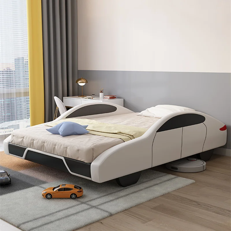 

Aesthetic Bedroom Bed Bases Kids Frames Luxury Master King Size Boys Car Bed Children Modern Camas Matrimonial Room Furniture