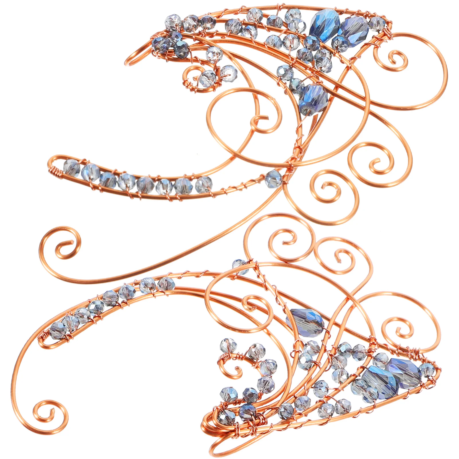 

1 Pair Ear Cuff Earrings For Women Non Piercing Fairy Jewelry Full Ear Wrap Clip On Fashionable Statement Accessory Trendy