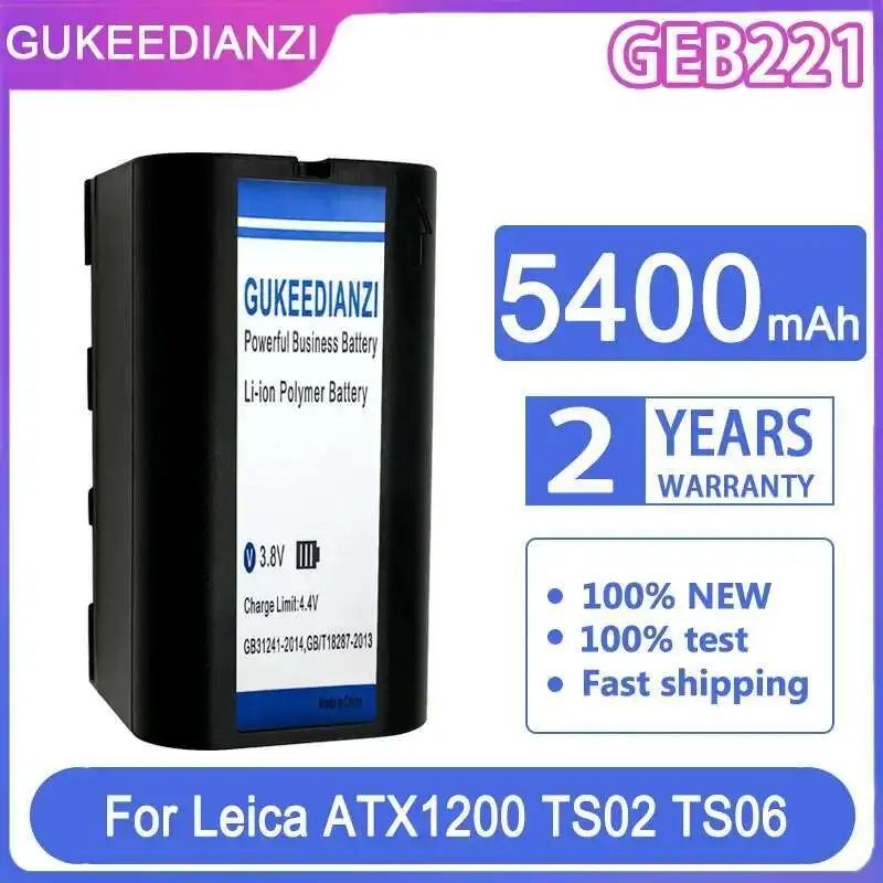 

5400 мАч для Leica ATX1200 TS02 TS06 TS09 TPS1200 GEB221 прочный аккумулятор для тахеометра