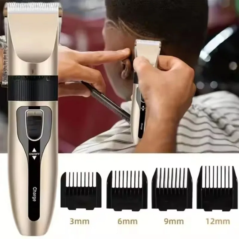 Set Profesional de Cortapelos Inalámbrico, Recortadora de Pelo para Hombre, Afeitadora de Pelo con Carga USB