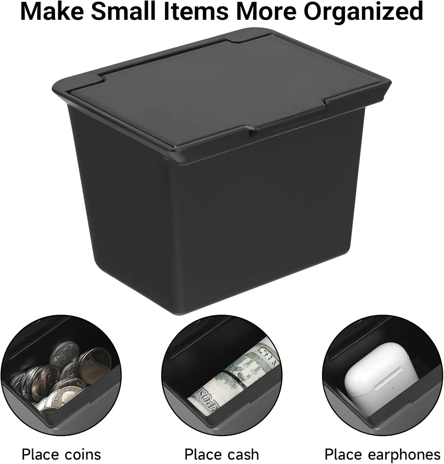 コイン収納センターコンソールオーガナイザー トヨタ 2016-2022 2023 タコマアクセサリー ABS素材インサートカップホルダーコイン用