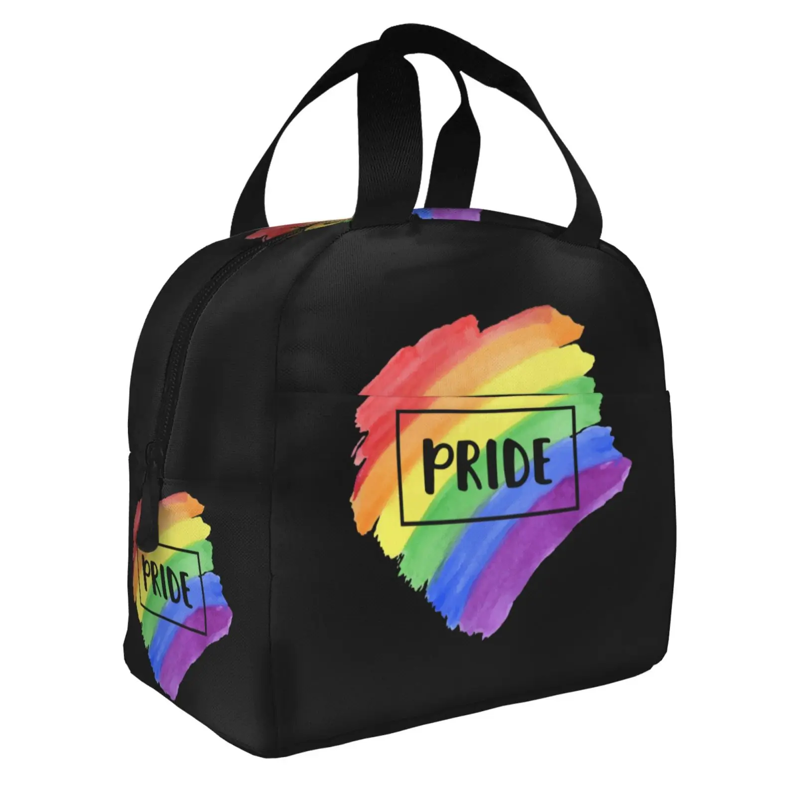 Creative Rainbow Print Insulated Lunch Bag The Nightmare Before Christmas Portable Thermal Cooler Lunch Box Container Tote Bags