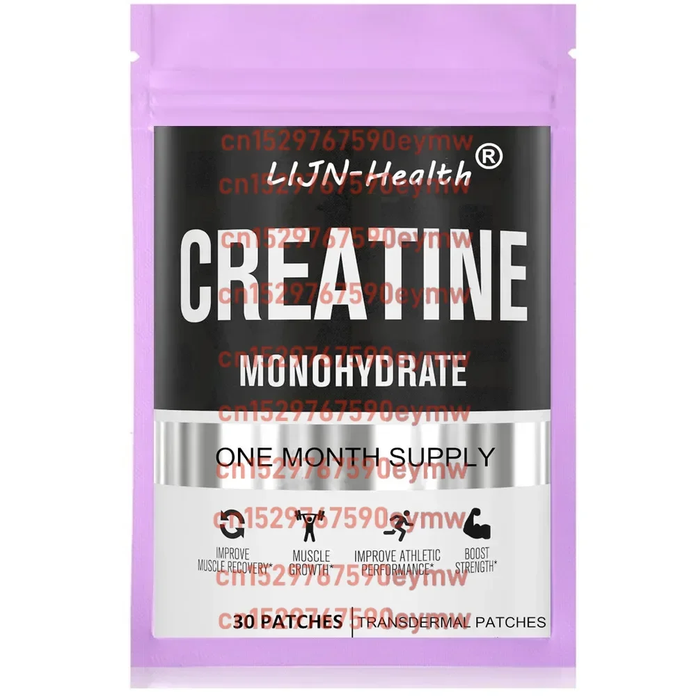 Patchs transdérmiques monohydratés de créatine pour la croissance musculaire, la force accrue, la sortie d'énergie améliorée 30 patchs