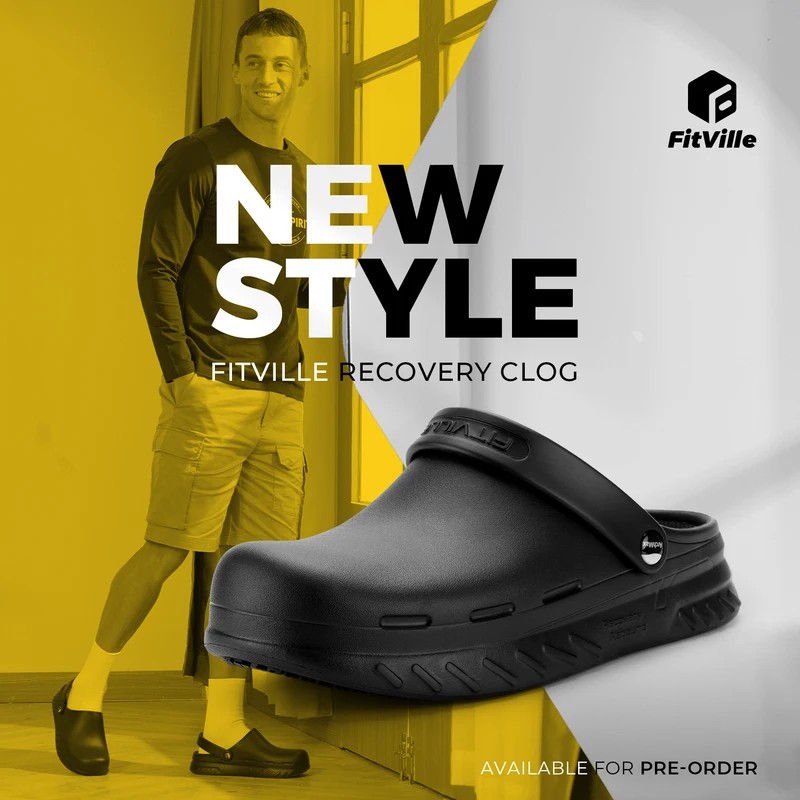 FitVille Wide Fit Clogs Mules Men'S Garden Shoes With Removable Soft Insole Work Shoes With Arch Support For Pharmaceutical Food Industry Hospital