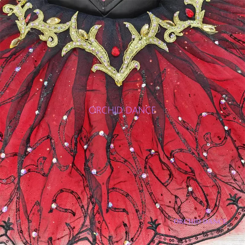 high quality fashion Unique Design Kids Girls Children Women Adult Performance Wear red Ballet Tutu Costumes