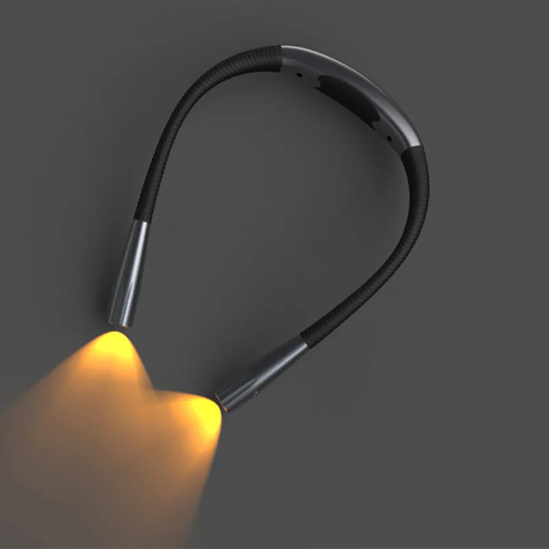 New Multipurpose Neck Hanging Outdoor Lighting Rechargeable Durable Bedroom Flexible Light Emitting Diode Reading Light