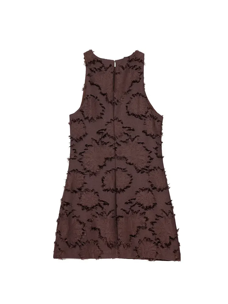 Robes sans manches pour femmes, Texture rides, robe courte d'été, Mini robes de soirée, 2025