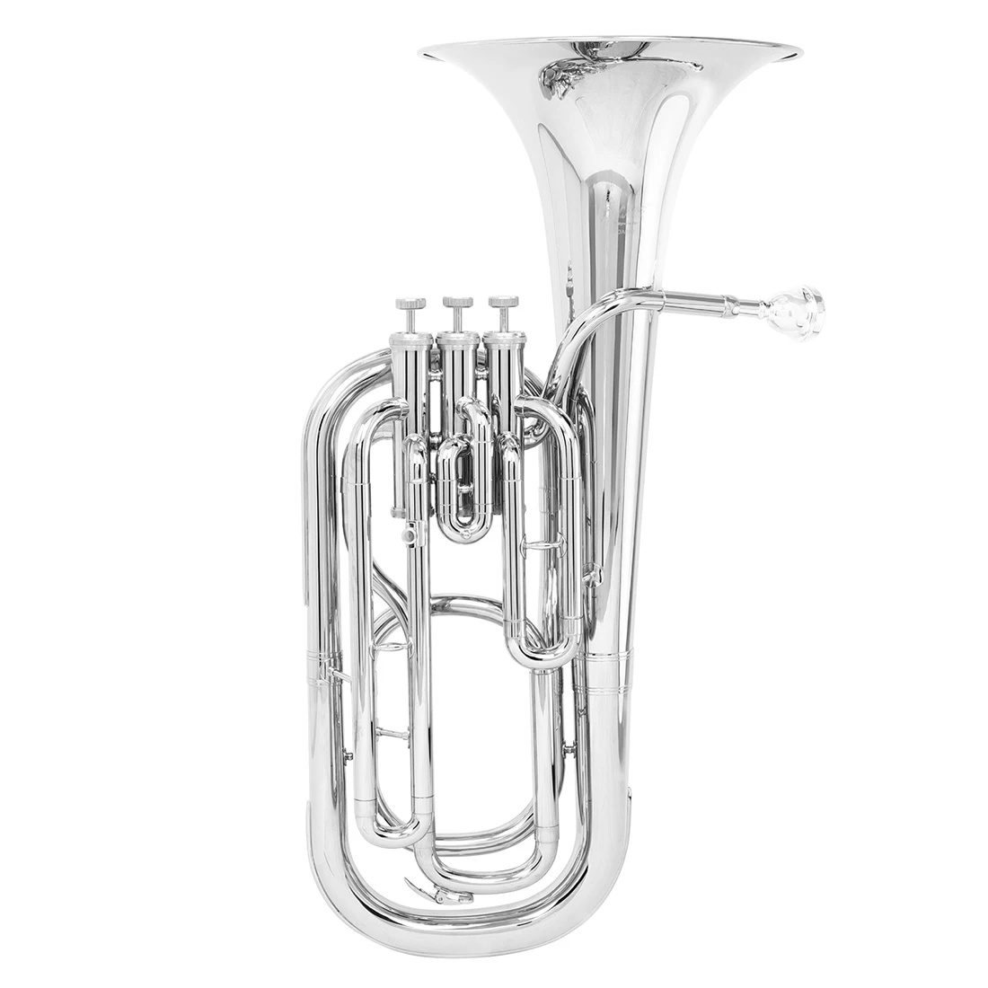 Nickel Plated Tenor Trumpet Professional Mid Tone Bb Brass Instrument With Case Accessories