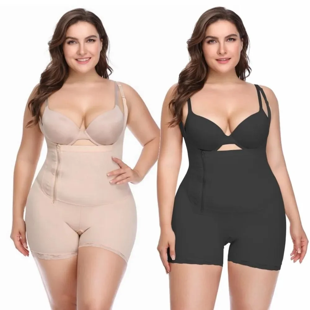 

Full Body Breasted Shapewear For Women Tummy Control, Women's Sexy Body Shaper Bodysuit Waist Trainer Lace Stitching Corset