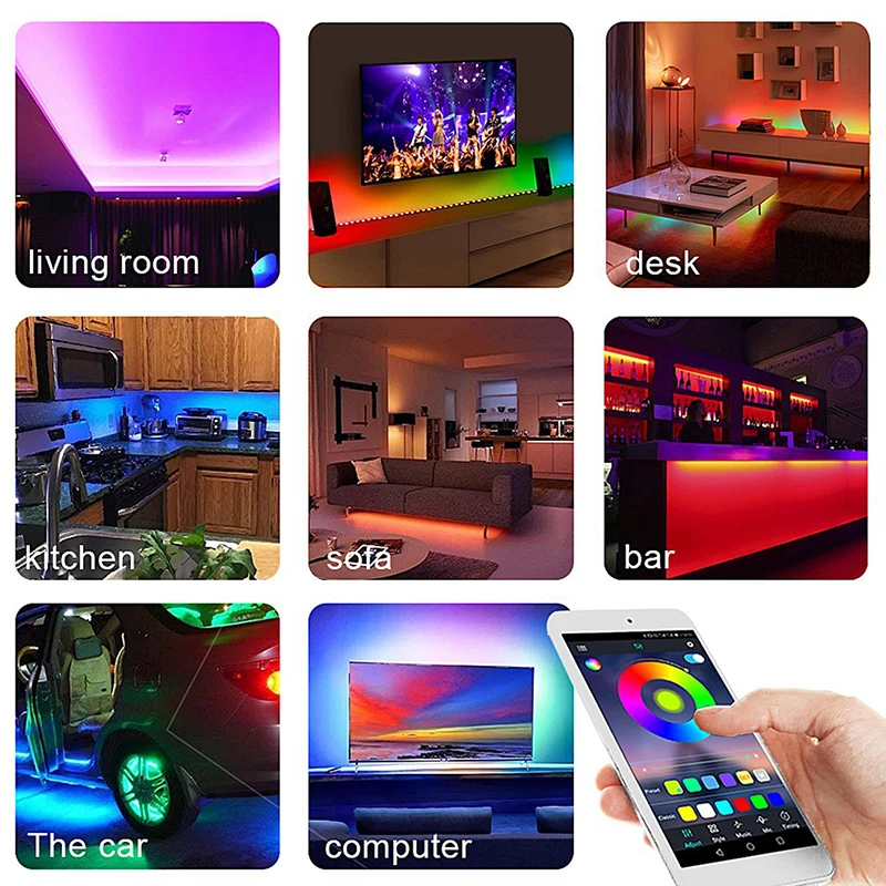 LED Streifen Licht Controller RGB APP Smart Bluetooth-kompatibel Musik Steuerung