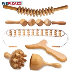 Wood Therapy Massage Tools, Maderoterapia Kit, Wood Therapy Lymphatic Drainage Massager, Wooden Gua Sha Tools, Wooden Massager