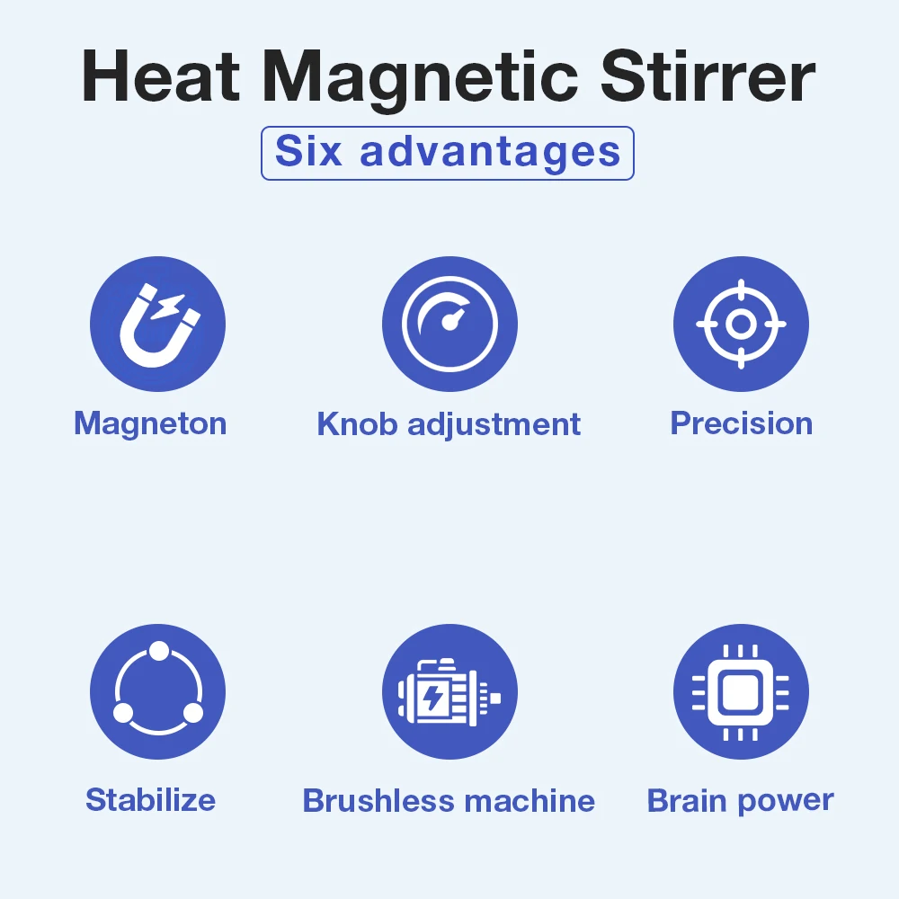 1L Hotplate Magnetic Stirrer 85-2 Constant Temperature Mixer 220V Heating Magnetic Mixer Adjustable Digital Stirrers for Lab