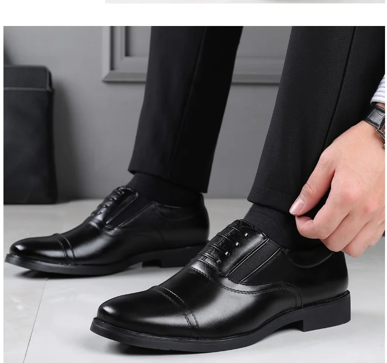Formale Business-Oxford-Schuhe für Herren, klassische Leder-Kleiderschuhe für Hochzeit und Büro – Detail 26