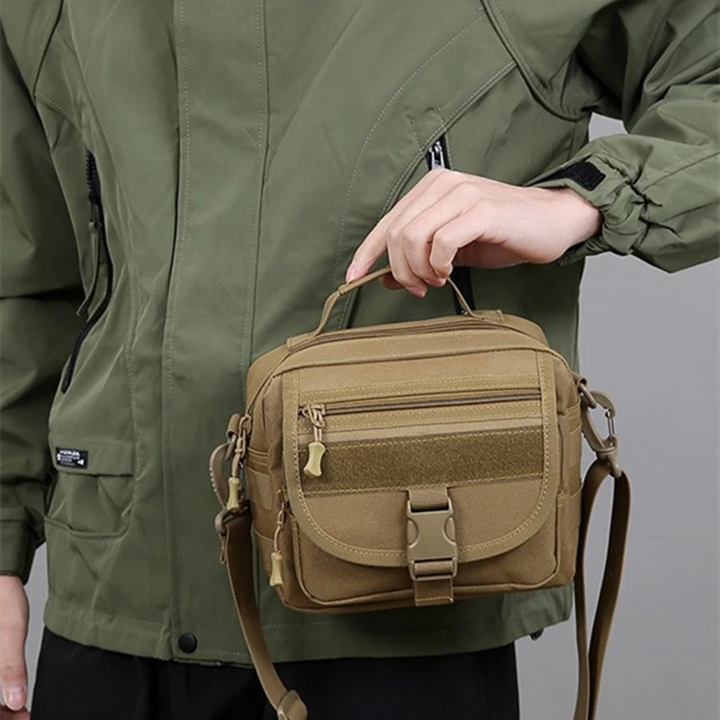 

Outdoor Sports Camouflage Tactical Shoulder Bag Portable Tooling Crossbody Bag Multi-functional Travel Handbag Waist Pack