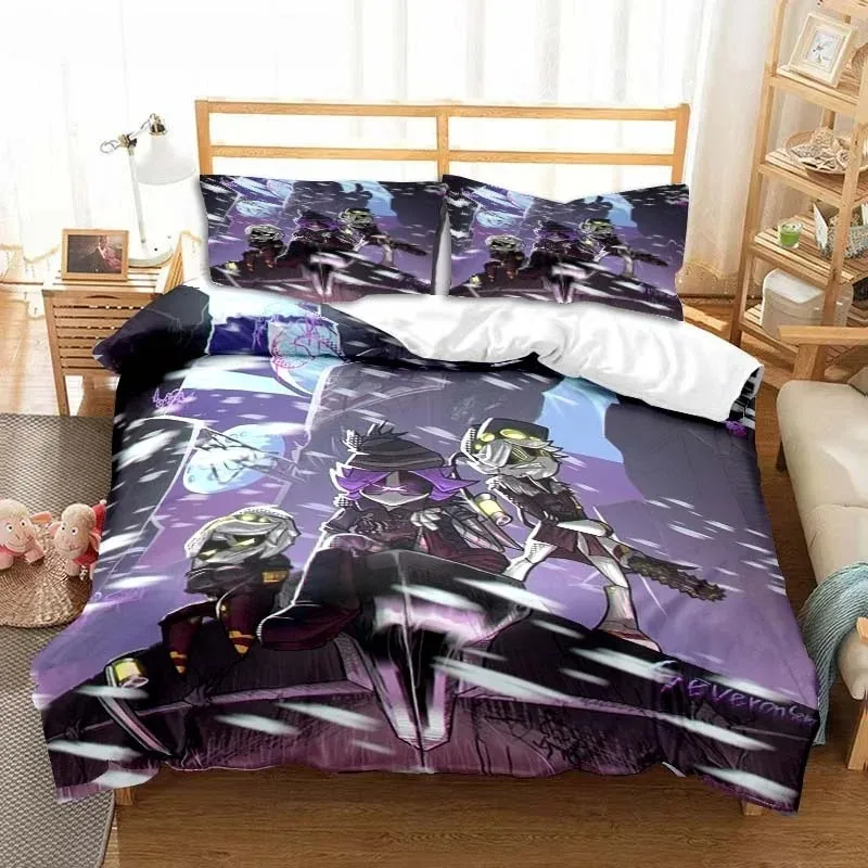 Murder Drones Anime Bedding Set Duvet Cover Pillow Case Children's Bedroom Bed Three-piece Set Single Double King Bed Set Gift