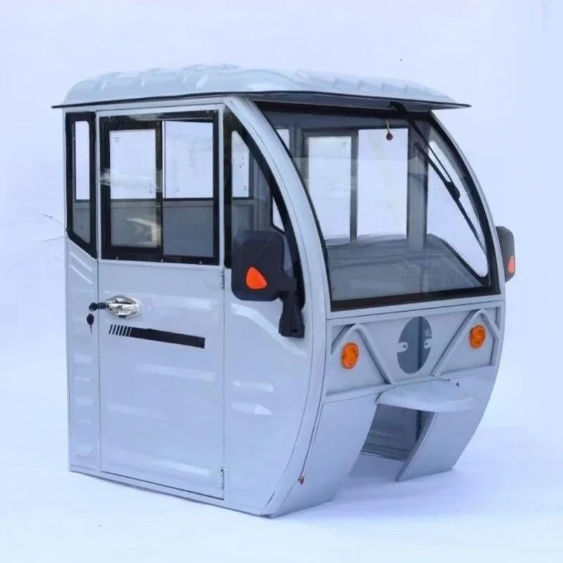 Fully enclosed tricycle, cab shed, thickened iron motorcycle, front carport canopy universal type