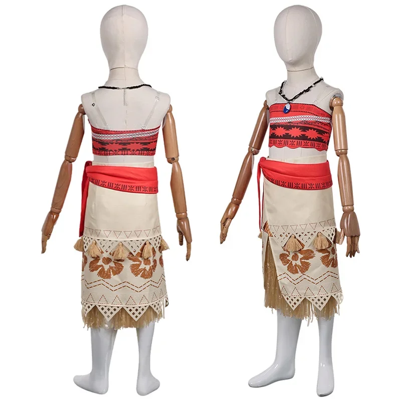 FC6Cartoon Ocean Princess Costume Travestimento Carino Moyana Cosplay Fantasia Bambino Ragazze Vestono Collana Kid Gioco di ruolo Fantasia Dre@FC8!
