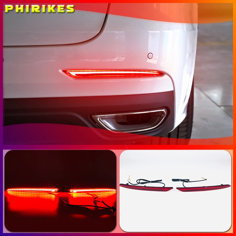 

For Ford Mondeo Fusion 2019 2020 Multi-function LED Bumper Light Rear Fog Lamp Brake Light Turn Signal Light Reflector