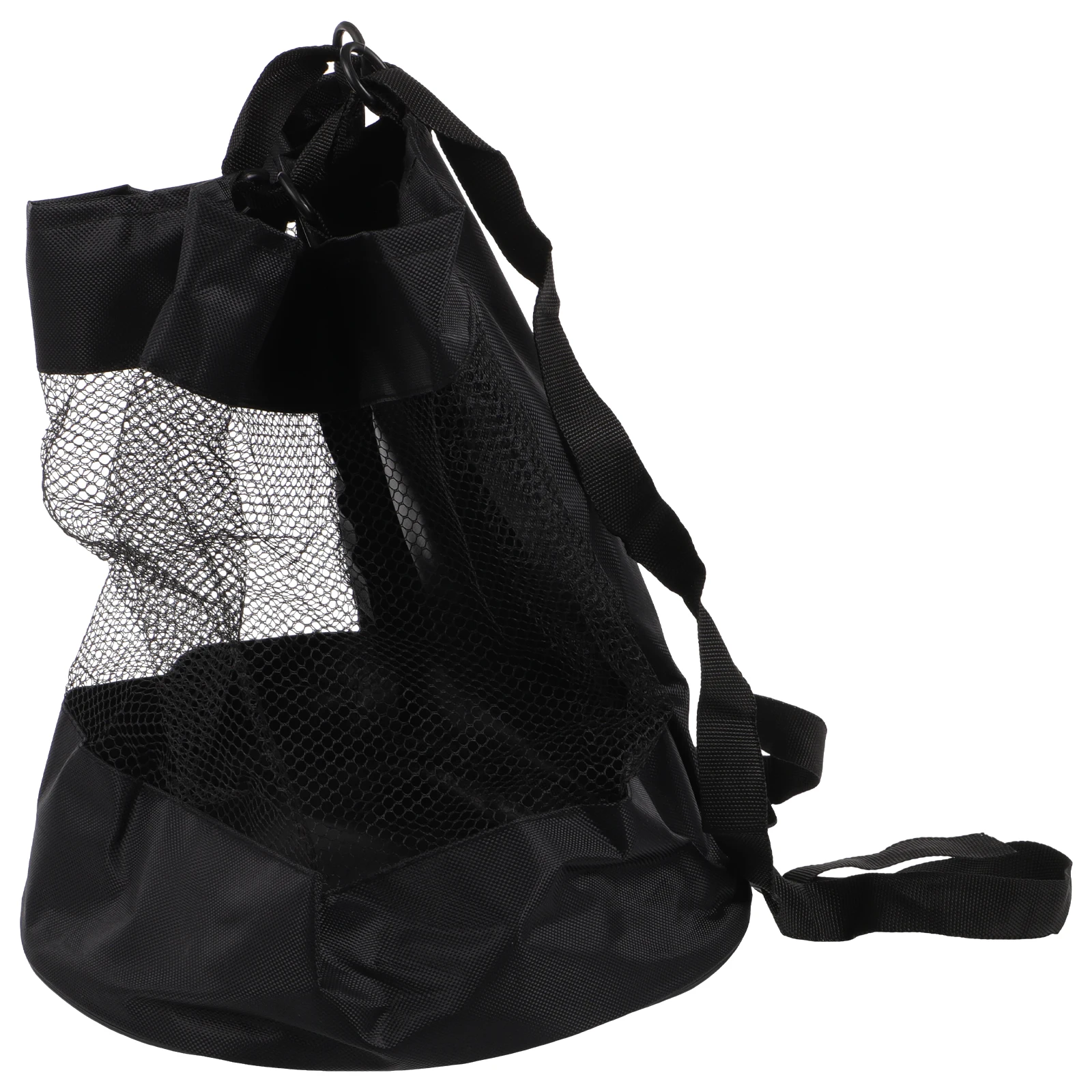 

Soccer Ball Bag Mesh Basketball Carry Net Lightweight Black Cotton Linen Athletic
