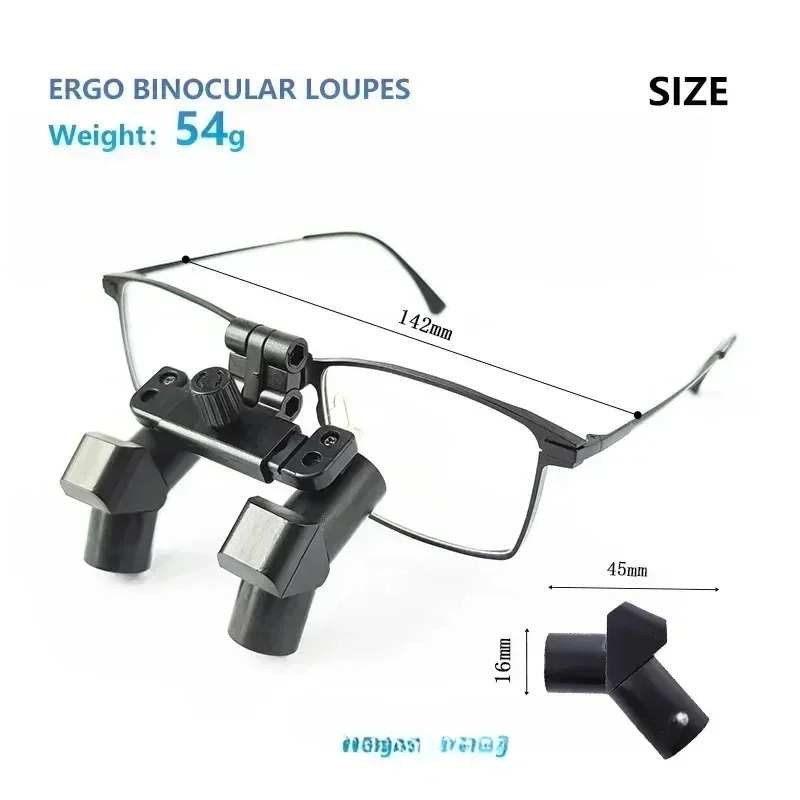 Burite New 3.5X Ergonomic Design 3.5X Ergo Prism Loupes Denta ENT Surgical IPD Customized Magnifying Glasses（ERGO-3.5X)