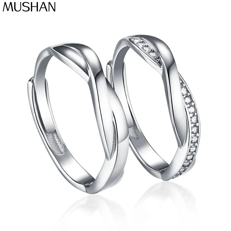 

Ювелирные изделия MuShan: Обручальное кольцо из стерлингового серебра 925 пробы с высокоуглеродистым бриллиантом, позолоченное, для женщин, изысканные ювелирные изделия