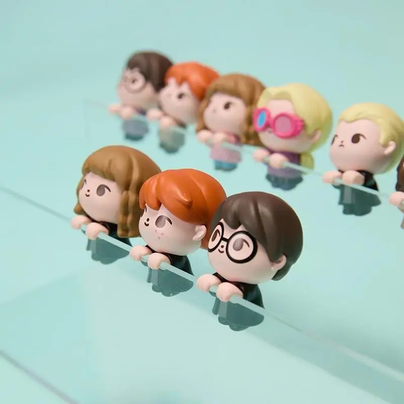 Miniso Harry Potter Mini Bean Blind Bag โกหกท่าทางน่ารักเดสก์ท็อปเครื่องประดับอะนิเมะรูปตุ๊กตาการ์ตูนตกแต่งของเล่นน่ารักของขวัญ