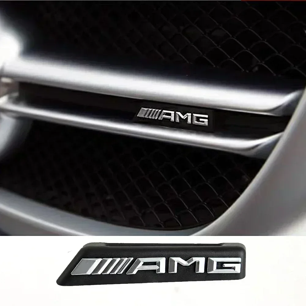 

W204 New Car For Mercedes benz AMG Car Front Grill AMG Badge Emblem Sticker for Mercedes benz W212 W213 W202 W211 W176 W210 W205