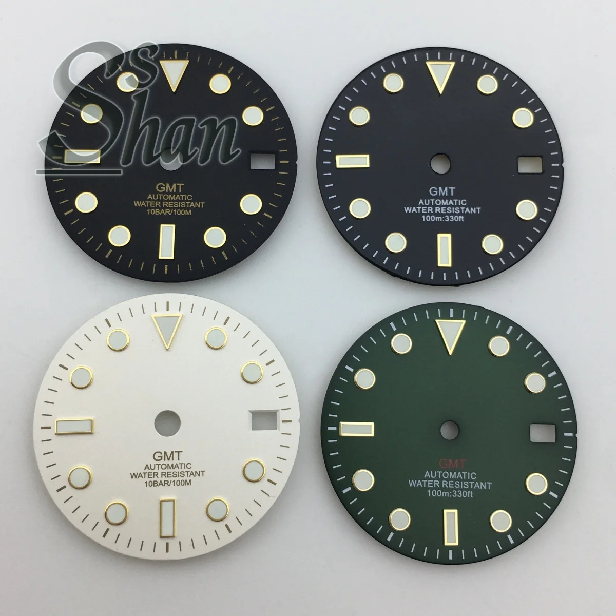 29mm GMT Watch Dial Luminous Watch Face Fit NH34A Automatic Movement Watch Repair Parts Multiple Colors Available