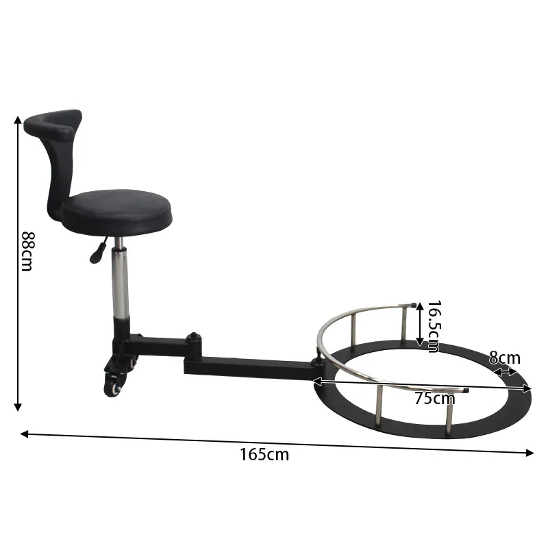 Internet celebrity barber shop chair hair salon special hair perm and dye lift seat